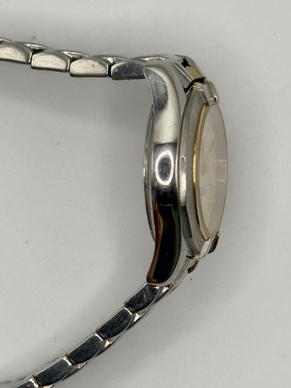 Vintage Tissot PR100 Swiss Two Tone Watch Roman Numeral Dial - Picture 3 of 7